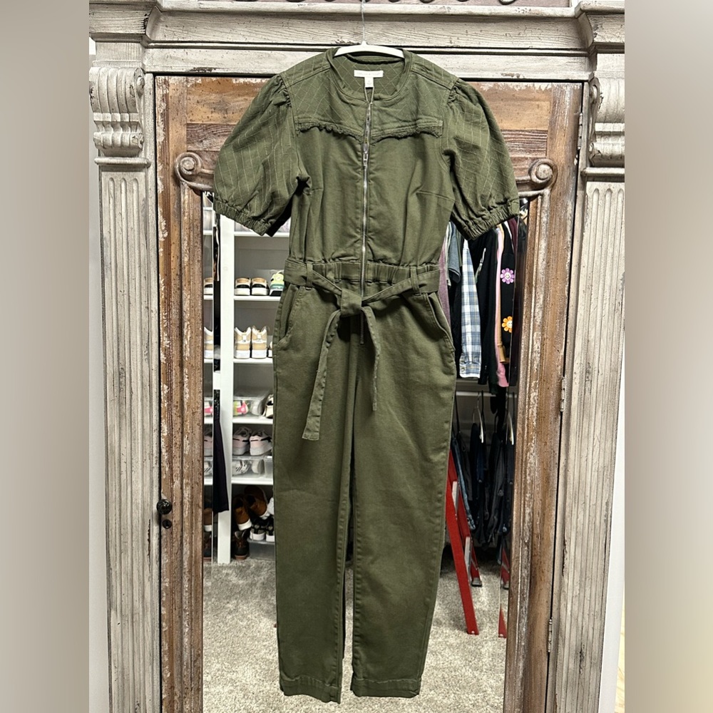 Chelsea & Violet Army Green Jumpsuit